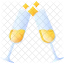Champagne glasses  Icon