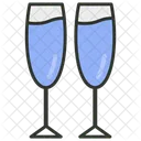 Champagne Glasses Champagne Flute Drink Glasses Icon