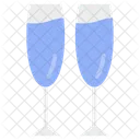 Champagne Glasses Champagne Flute Drink Glasses Icon