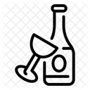 Champagne Alchohol Love And Romance Icon