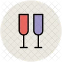 Champagne Glasses Flute Icon