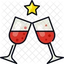 Champagne Celebration Drink Icon