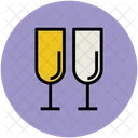 Champagne Glasses Flute Icon