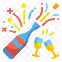 Champagne Party Alcoholic Icon