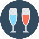 Champagne Glasses Flute Icon
