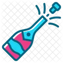 Champagne Alcohol Drink Party Celebration Icon