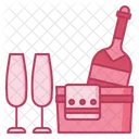 Champagne Flutes Glasses Icon