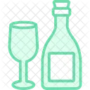 Champagner Feier Party Symbol
