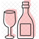 Champagner Feier Party Symbol
