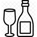 Champagner Feier Party Symbol