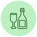 Champagner Feier Party Symbol