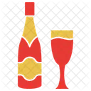 Champagnerflasche  Symbol