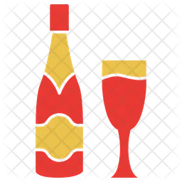 Champagnerflasche  Symbol