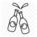 Champagnerflasche  Symbol