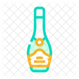 Champagnerflasche  Symbol