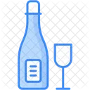 Champagnerflasche  Symbol