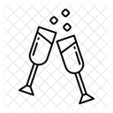 Champagnerglas  Symbol