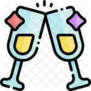 Champagnerglas  Symbol