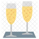 Champagnerglas  Symbol