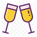 Champagnergläser  Symbol