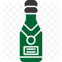 Champagne Bebidas Botella Icono