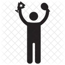 Champion Human Avatar Sportsperson Icon