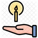 Chance Opportunity Support Light Hope Motivation Candle Icon