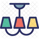 Bulb Chandelier Lamp Icon