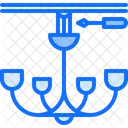 Chandelier Etelectrician Electricity Icon