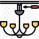 Chandelier Etelectrician Electricity Icon