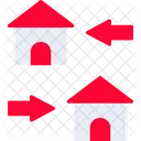 Change Of Housing Exchange Home Icon