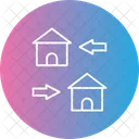 Change Of Housing Exchange Home Icon