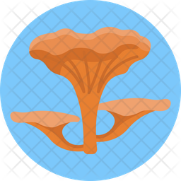 Chanterelle Mushroom Icon - Download in Flat Style