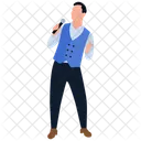 Chanteur Chant Artiste Icône