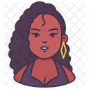 Femme Avatar Chanteuse Icône