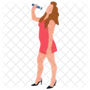 Chanteuse Chant Artiste Icône