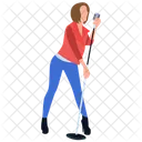 Chanteuse Chant Artiste Icône