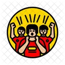 외침 노래 소리 아이콘