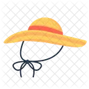 Chapeau De Soleil Plage Protection Icon