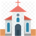 예배당 기독교인 건물 아이콘