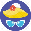 Chapeu De Praia Chapeu Flexivel Chapeu De Verao Icon