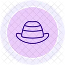 Icone De Linha De Chapeu De Pai Ícone