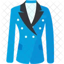 Chaqueta de hombre azul y negra  Icono