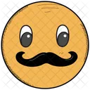 Character Mustache Emoji Icon