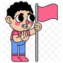Red Flag Country Icon