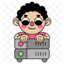 Character holding a server  Icon