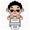 Character scaning documents  Icon
