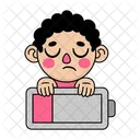 Character with a battery  Icon