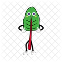 Chard Mascot Vegetable Character Illustration Art アイコン
