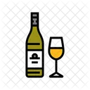 Chardonnay Wine Bottle  Icon